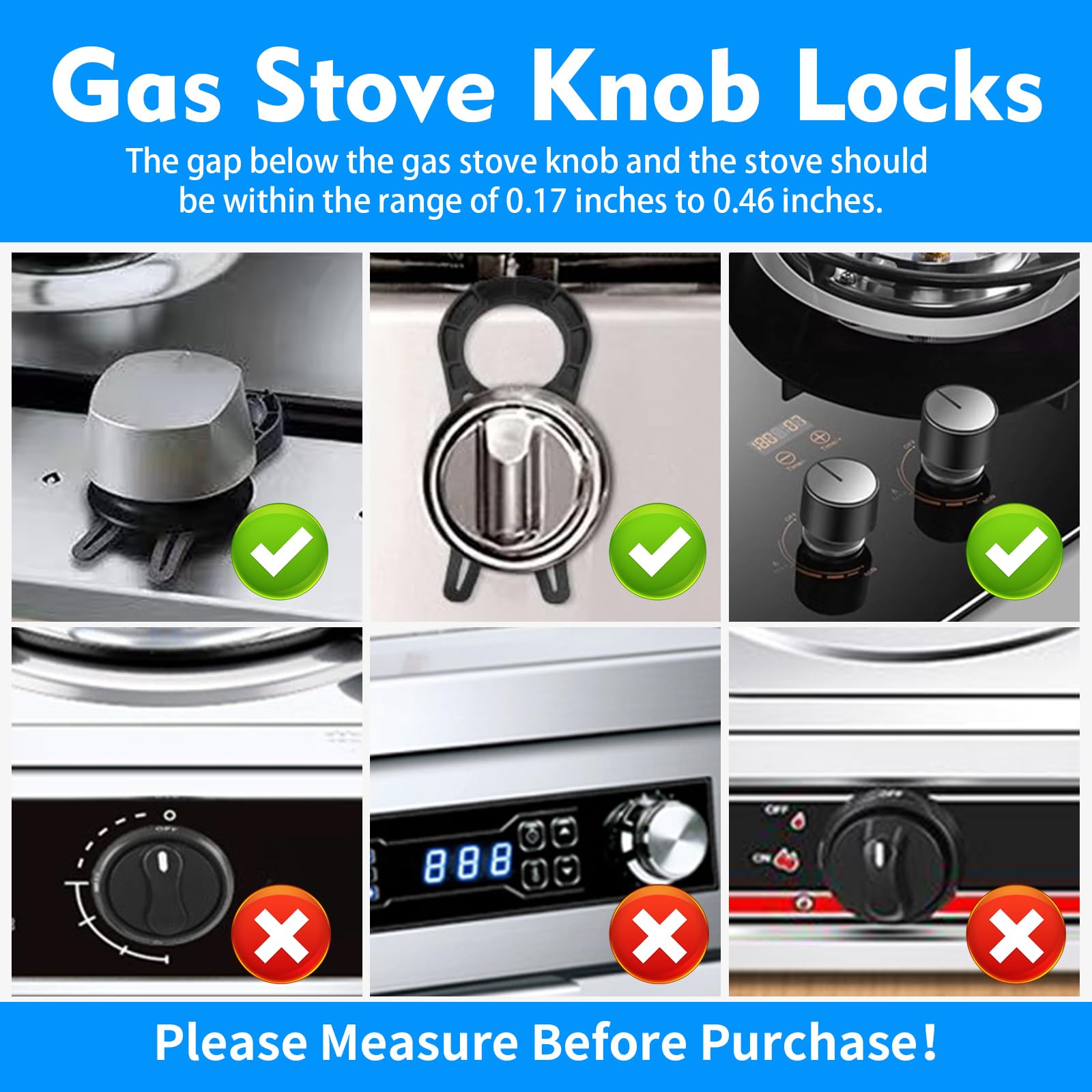 DAZHUO knob locks use durable PC material for reliable protection.