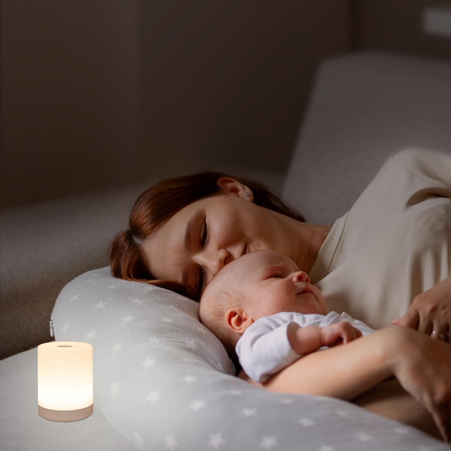 DAZZY DOT touch night light memory feature recalls your preferred brightness