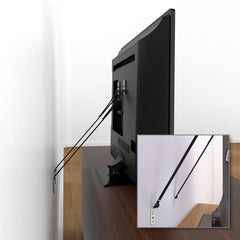 DB Baby Safety Metal TV Straps include hardware kit for quick, tool-free installation.