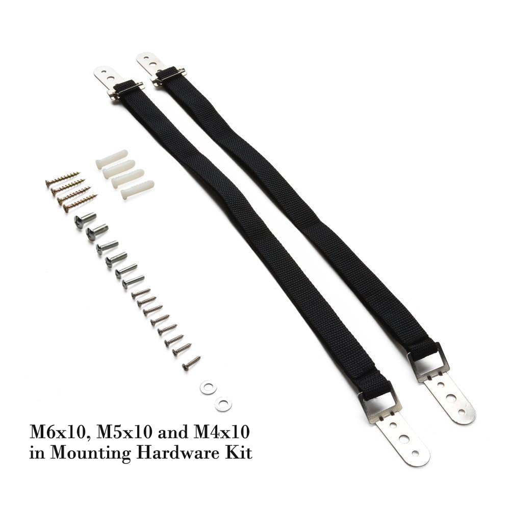 DB Baby Safety Metal TV Straps metal parts provide added strength.