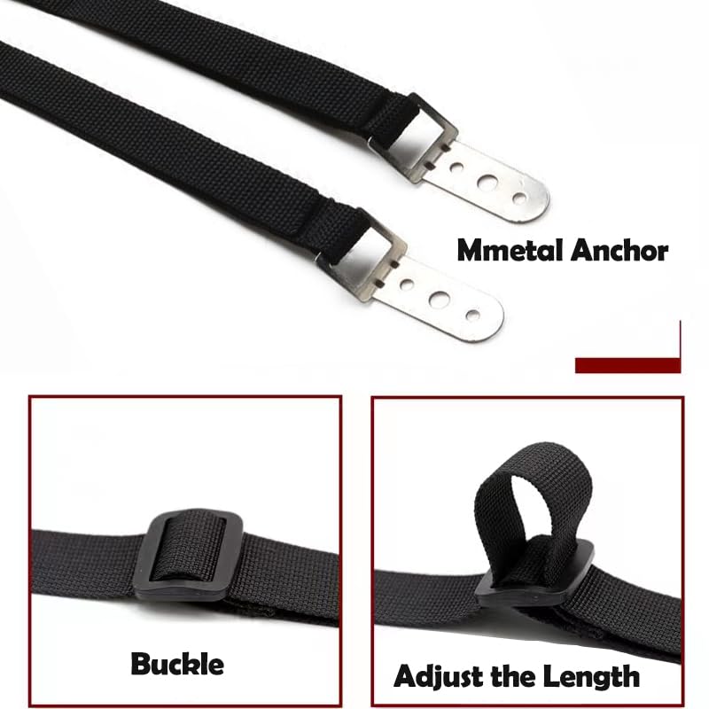 DB Baby Safety Metal TV Straps wall-anchoring setup demonstrates anti-tip protection.