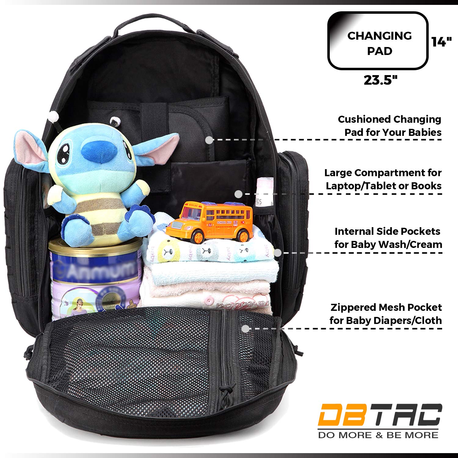 DBTAC luggage strap for easy travel with a diaper bag