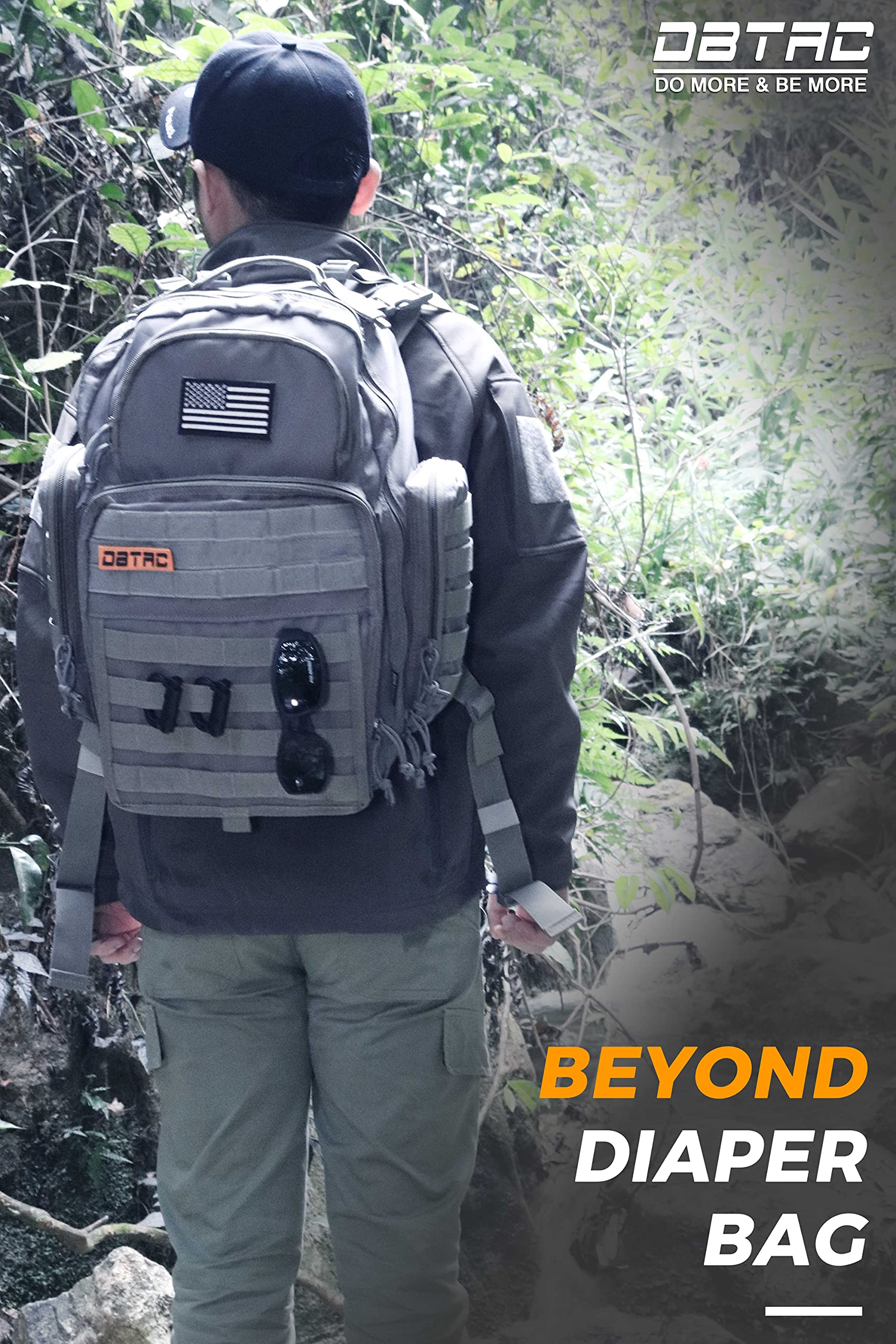 DBTAC diaper bag organized compartments help with quick packing