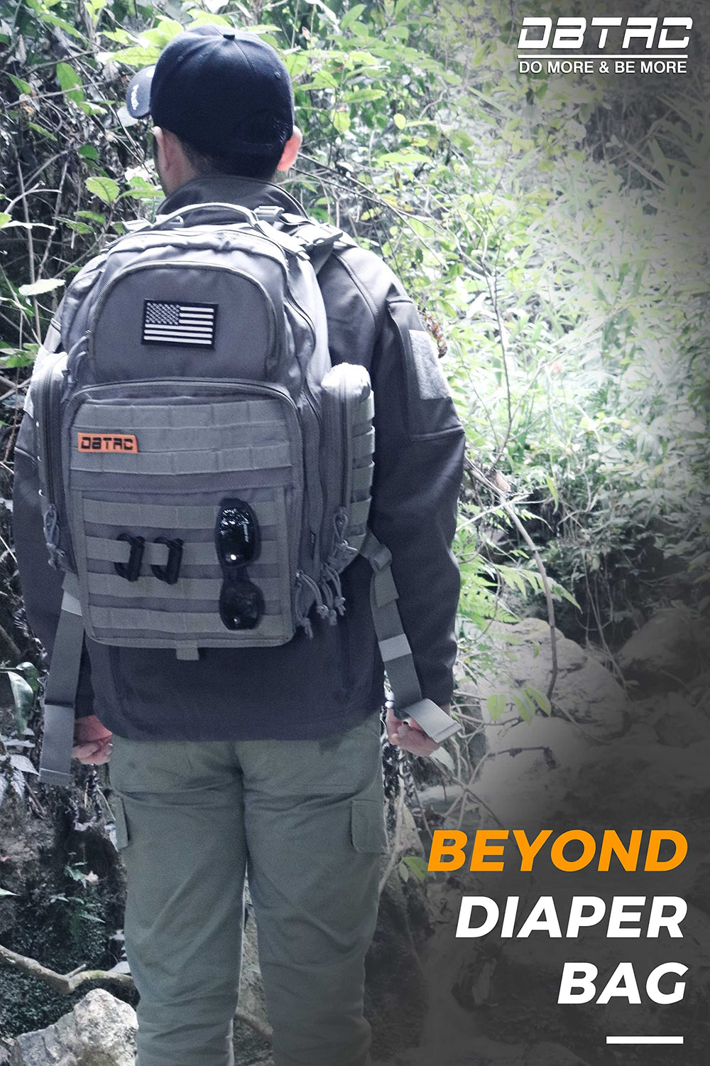 DBTAC diaper bag organized compartments help with quick packing
