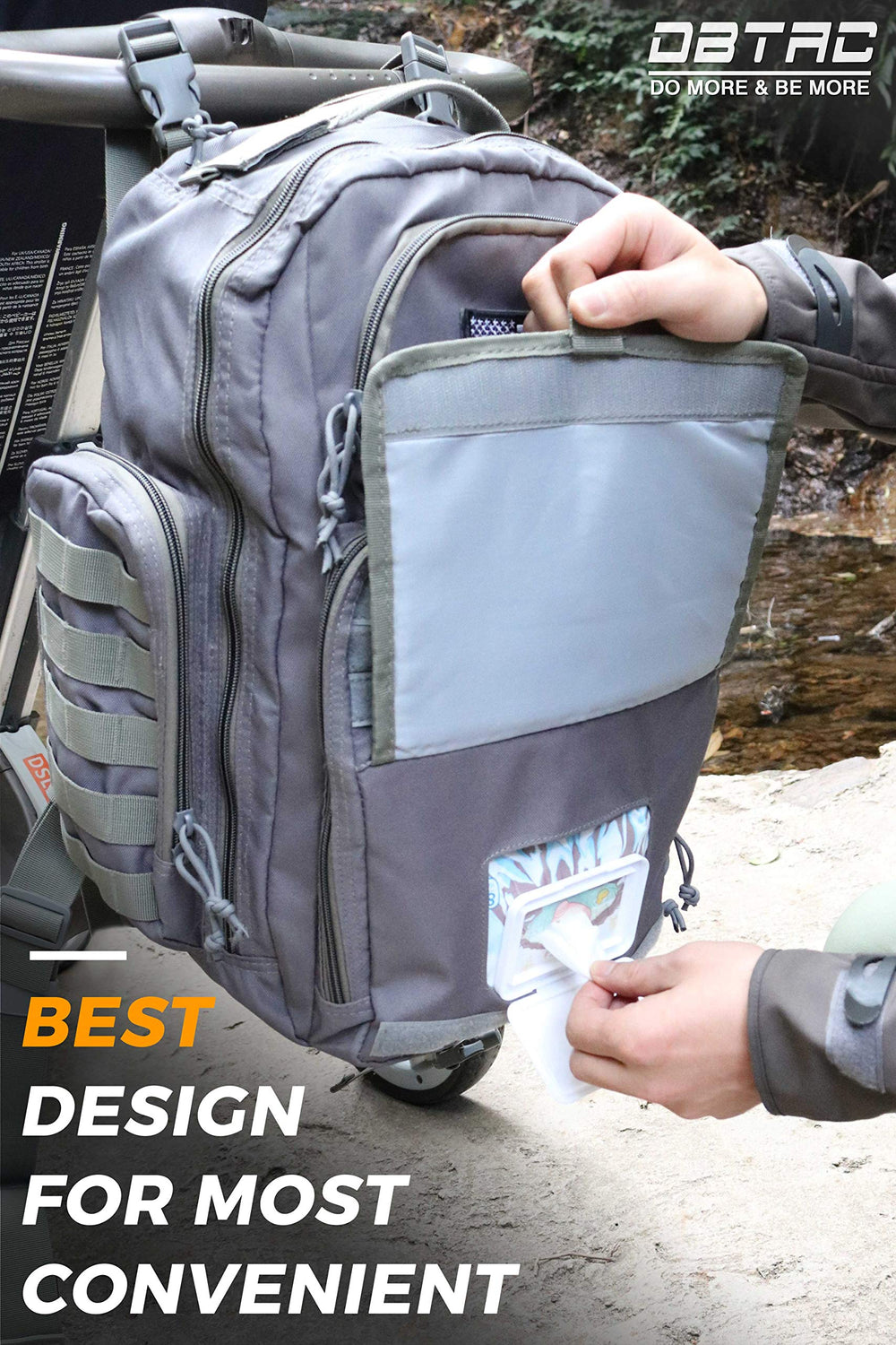 DBTAC diaper bag insulated sides keep bottles ready for on-the-go feeds