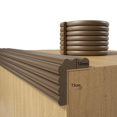 DBYDBY baby-proofing corner protector brown long length for wide edge coverage.