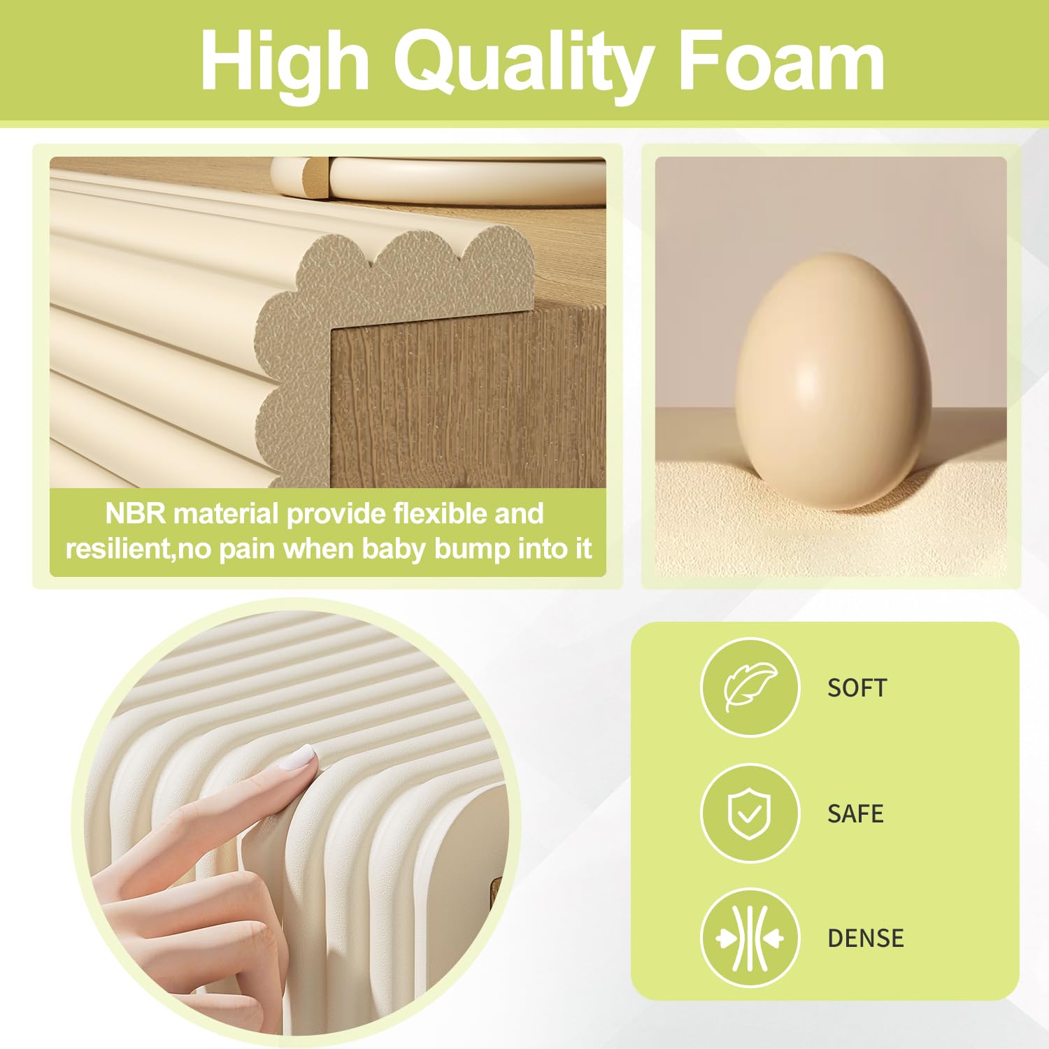 DBYDBY soft foam corner protector padding used on a desk edge.