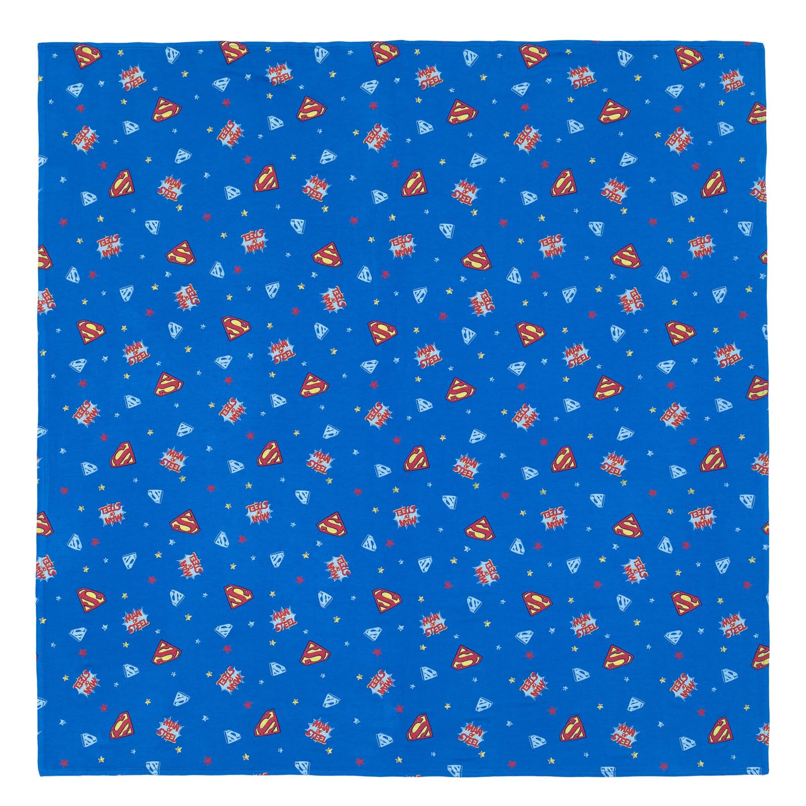 DC Comics The Flash red swaddle with Flash icons for bright, playful, secure swaddling.