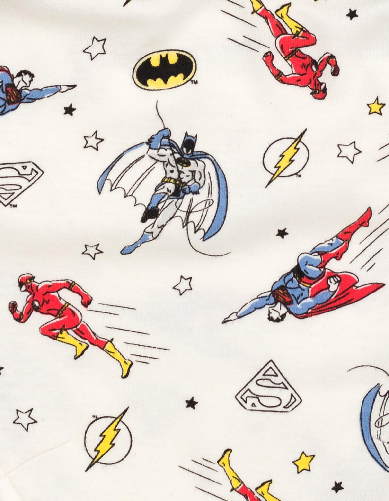 DC Comics Justice League wearable blanket with Velcro makes dressing quick and secure
