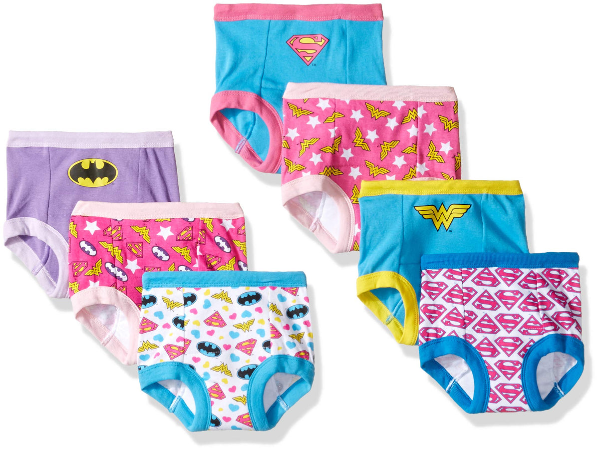 DC Comics toddler potty pants Superman front view to encourage potty training with hero design.