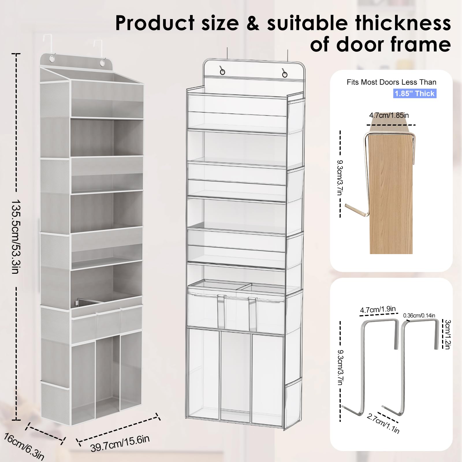 DCCDU movable middle shelf demonstrates flexible placement for larger items.