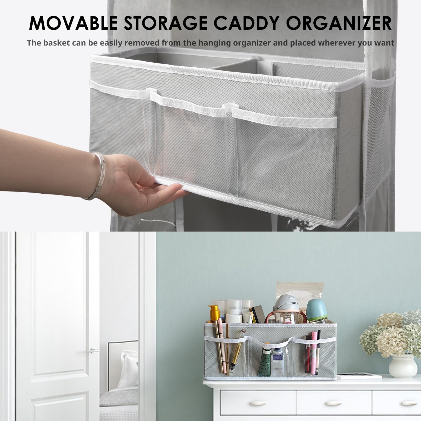 DCCDU side pockets help organize bottles, brushes, and small items.