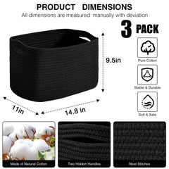 Dcerzxzci storage basket cotton rope closeup highlights durable material.