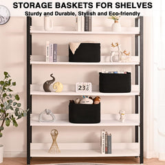 Dcerzxzci storage basket hidden handles ease carrying and moving.