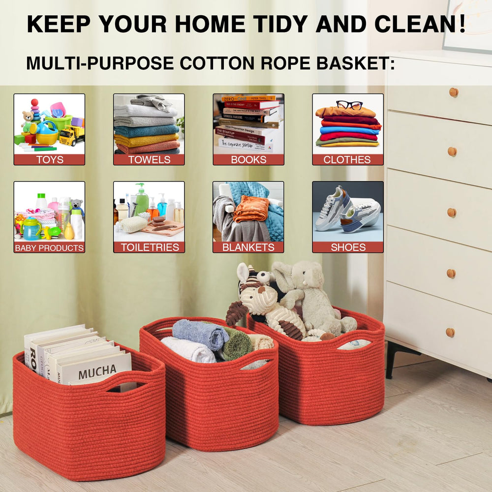 Dcerzxzci baskets in kids' room used for toy organization and style