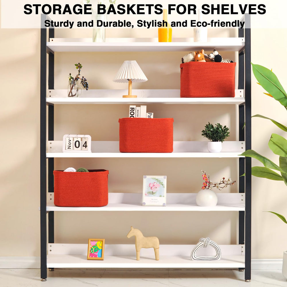Dcerzxzci storage baskets in living room for tidy shelves and decor