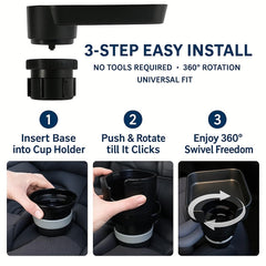 DCG Center tray rotates 360 degrees for easy parent-child access.