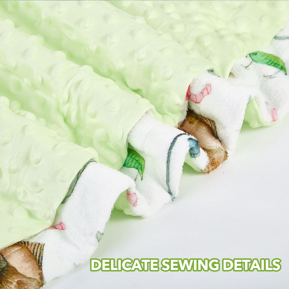 DCOOLGO fish blanket used as stroller cover for sun shade and privacy.