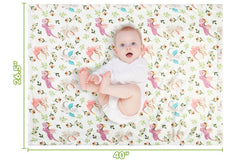 DCOOLGO Dragon Baby Blanket dotted backing closeup showing texture