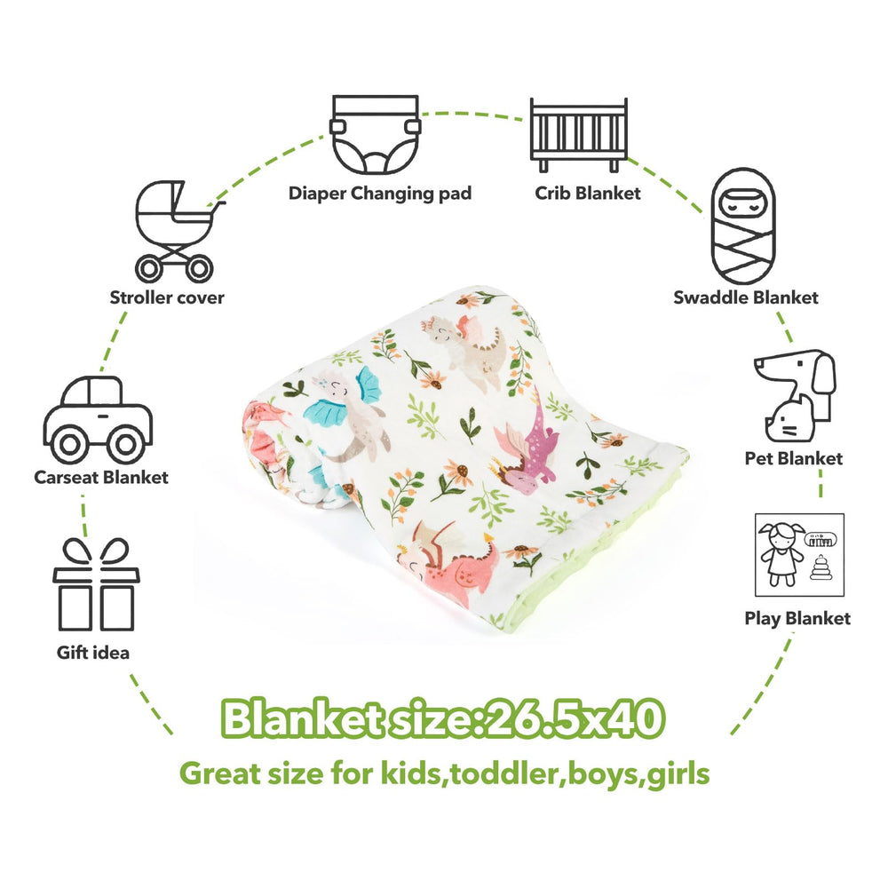 DCOOLGO Dragon Baby Blanket as a gift-ready shower gift