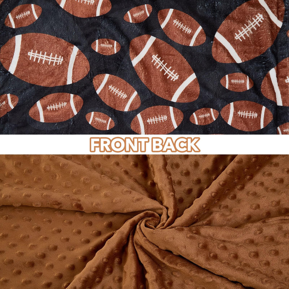 DCOOLGO football baby blanket folded display highlights versatile size.