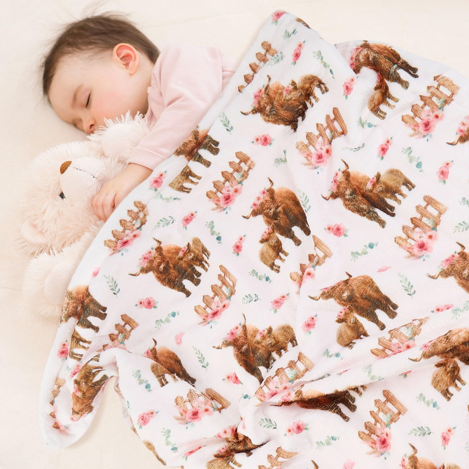 DCOOLGO Highland Cow Lovey packaging ready gift presentation.