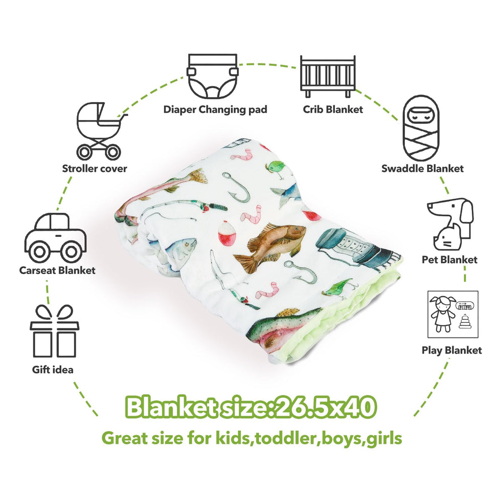 DCOOLGO unisex baby blanket design suitable for both genders and gifts.