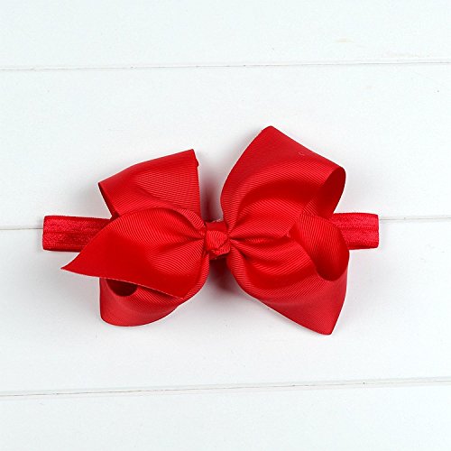 DDazzling baby large hair bow red worn by child and adult for family photo moments