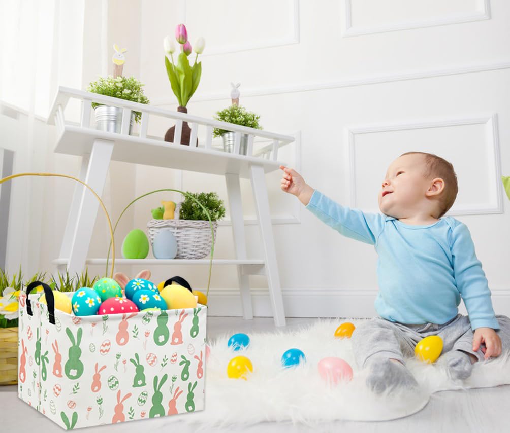 DDBASKET Easter basket interior waterproof lining close-up for easy wipe-clean maintenance.