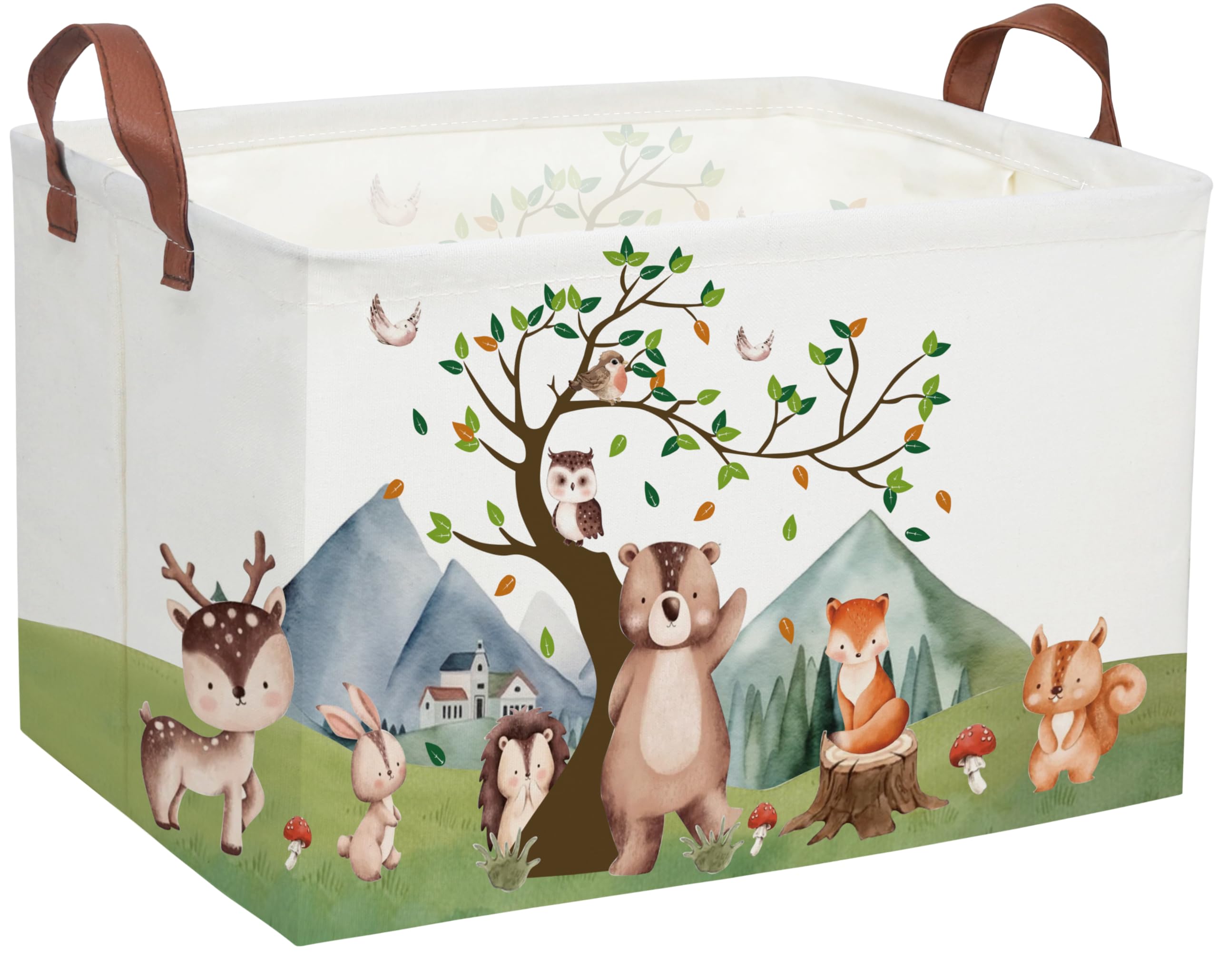 DDBASKET Kids Animal Mountain bin keeps toys organized and accessible for playtime.