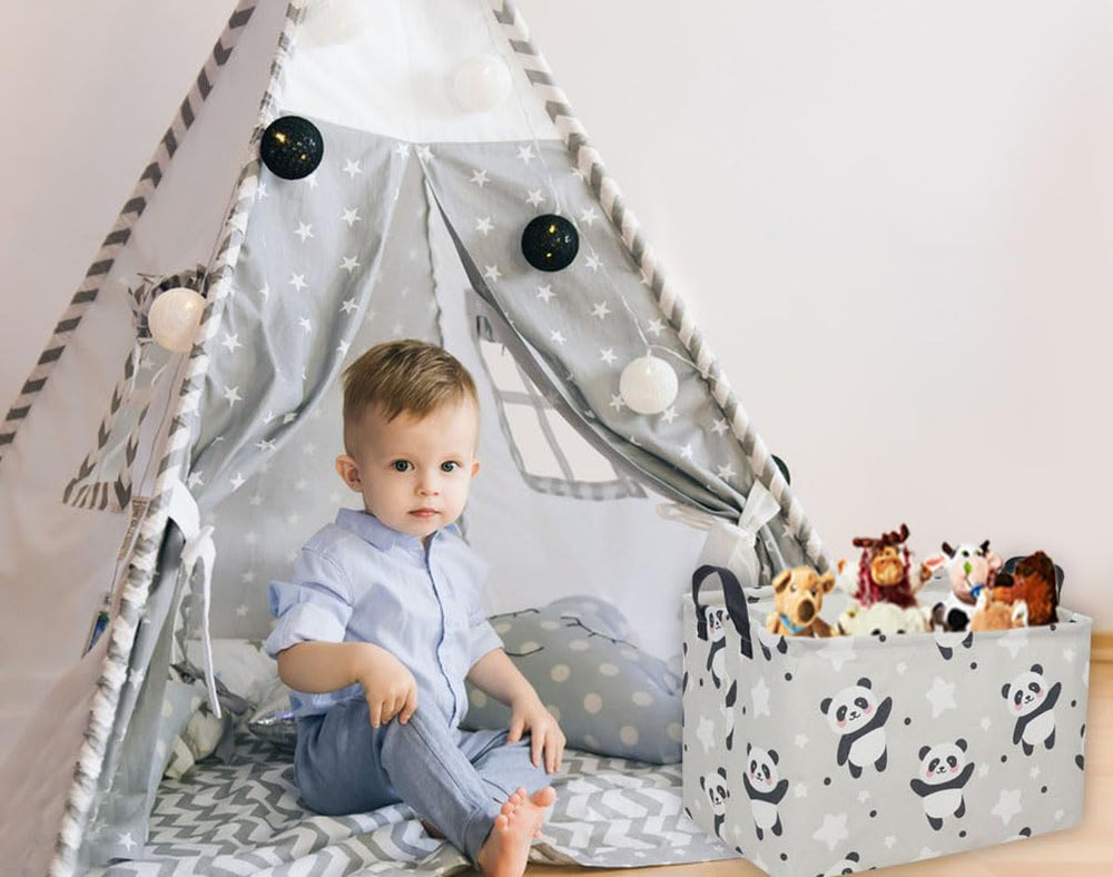 DDBASKET Kids Basket foldable design saves space when not in use.