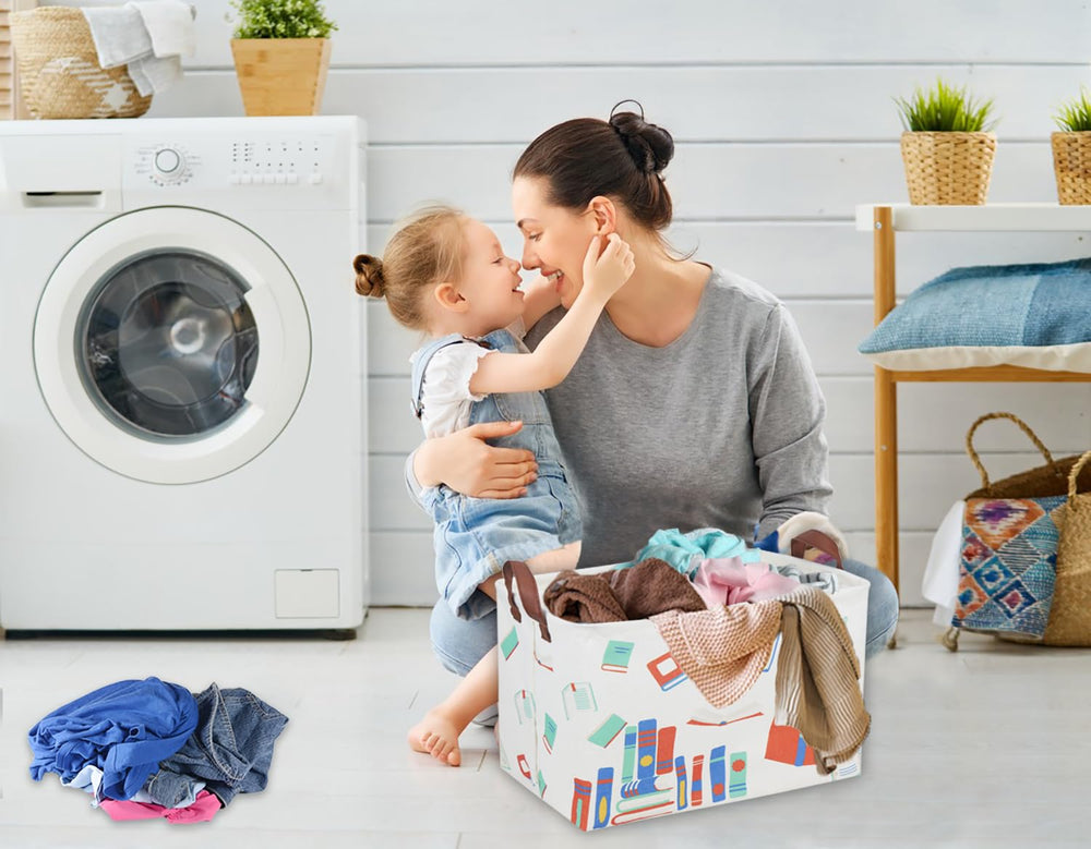 DDBASKET canvas-fabric bin offers lightweight, durable storage for busy family life.