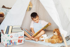 DDBASKET toy-storage-bin keeps toys within reach and cleanup time short.