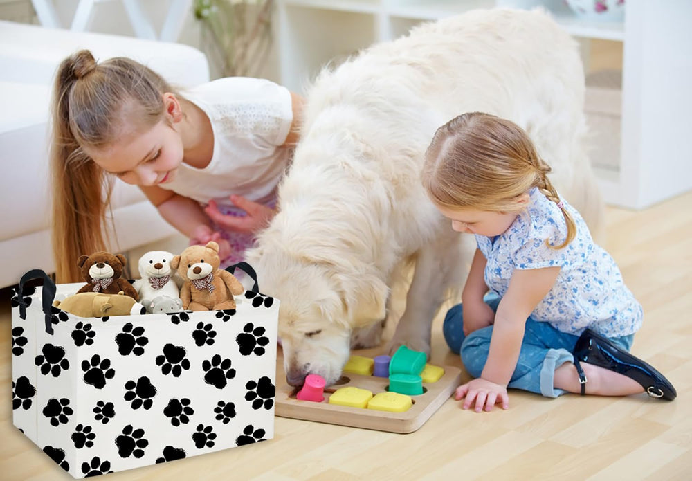 DDBASKET rectangular dog basket folded for collapsible storage saves space when not in use.