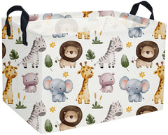DDBASKET rectangular kids basket with animal design for toy storage.