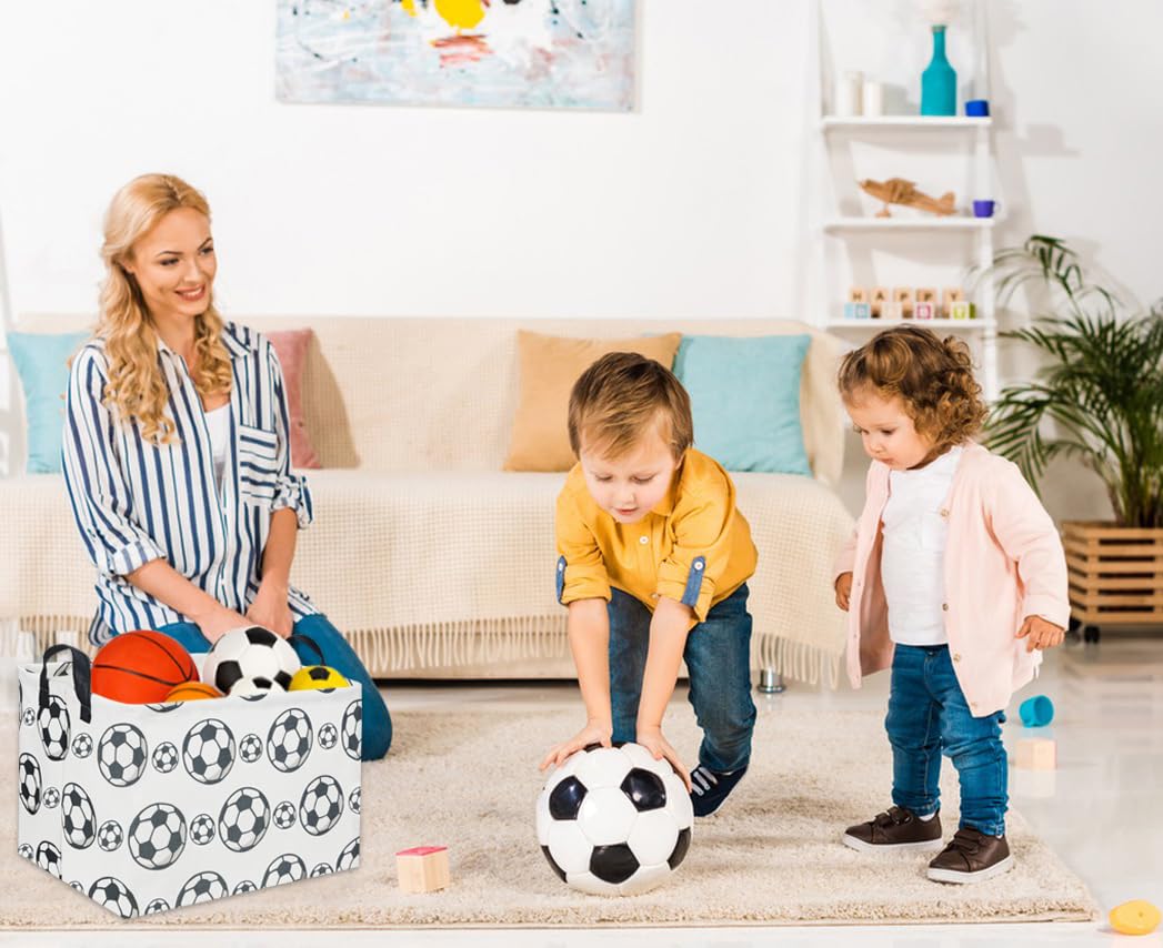 DDBASKET rectangular soccer basket filled with toys shows versatile storage