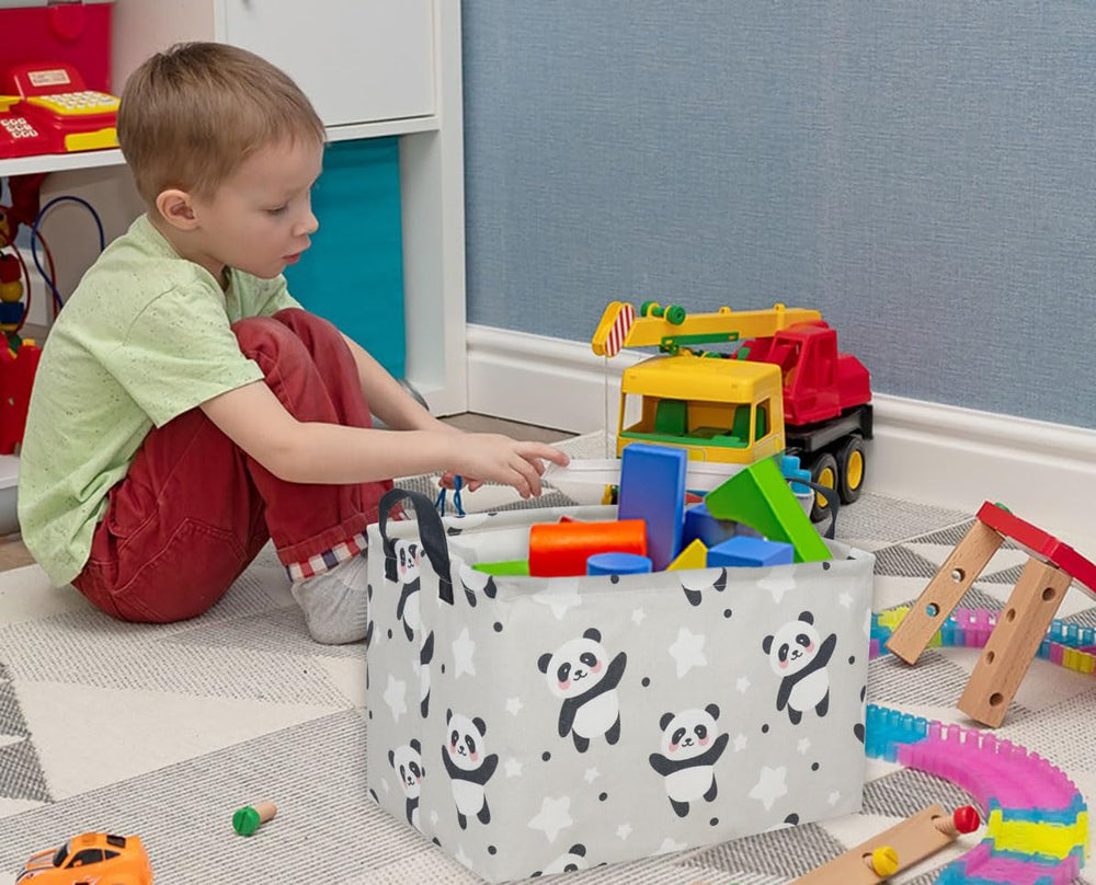 DDBASKET Waterproof-lined bin cleans easily with a damp cloth.