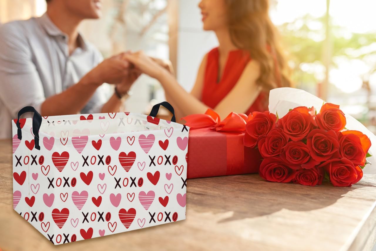 DDBASKET XO heart clothes hamper for compact laundry storage.