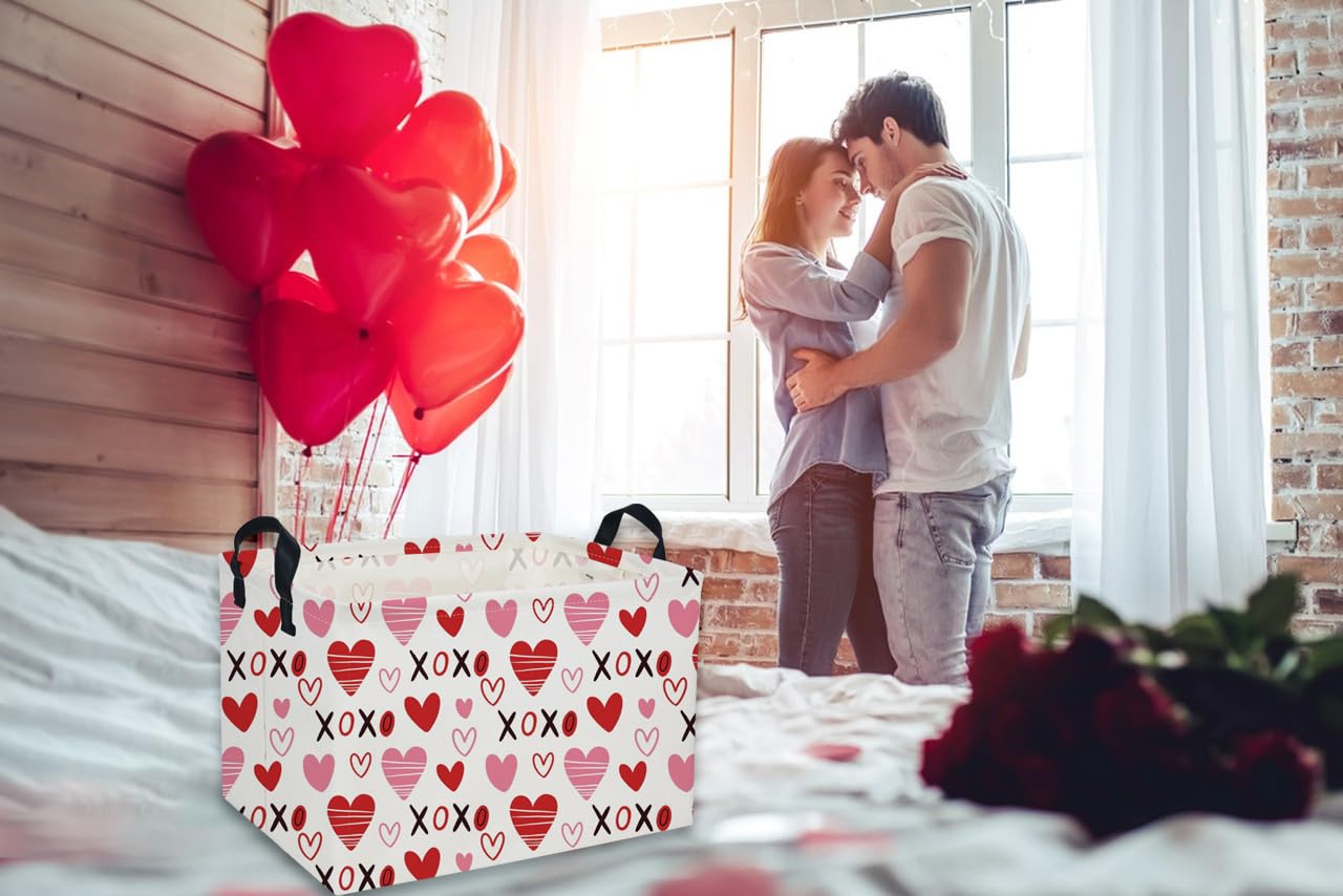 DDBASKET XO heart foldable design saves space when not in use.