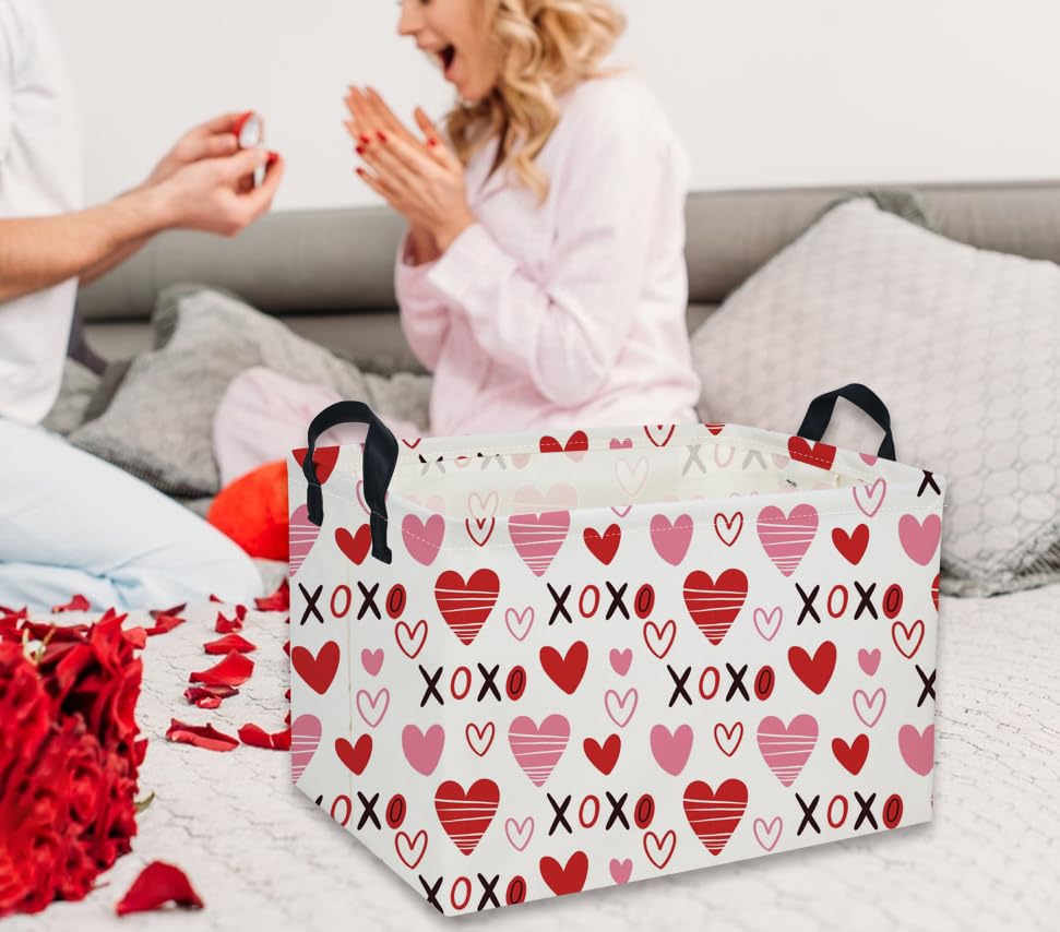 DDBASKET XO heart nursery decor adds charm while keeping toys tidy.
