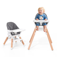 ddioyiur high chair 6in1 showcasing eco-friendly materials for safe feeding