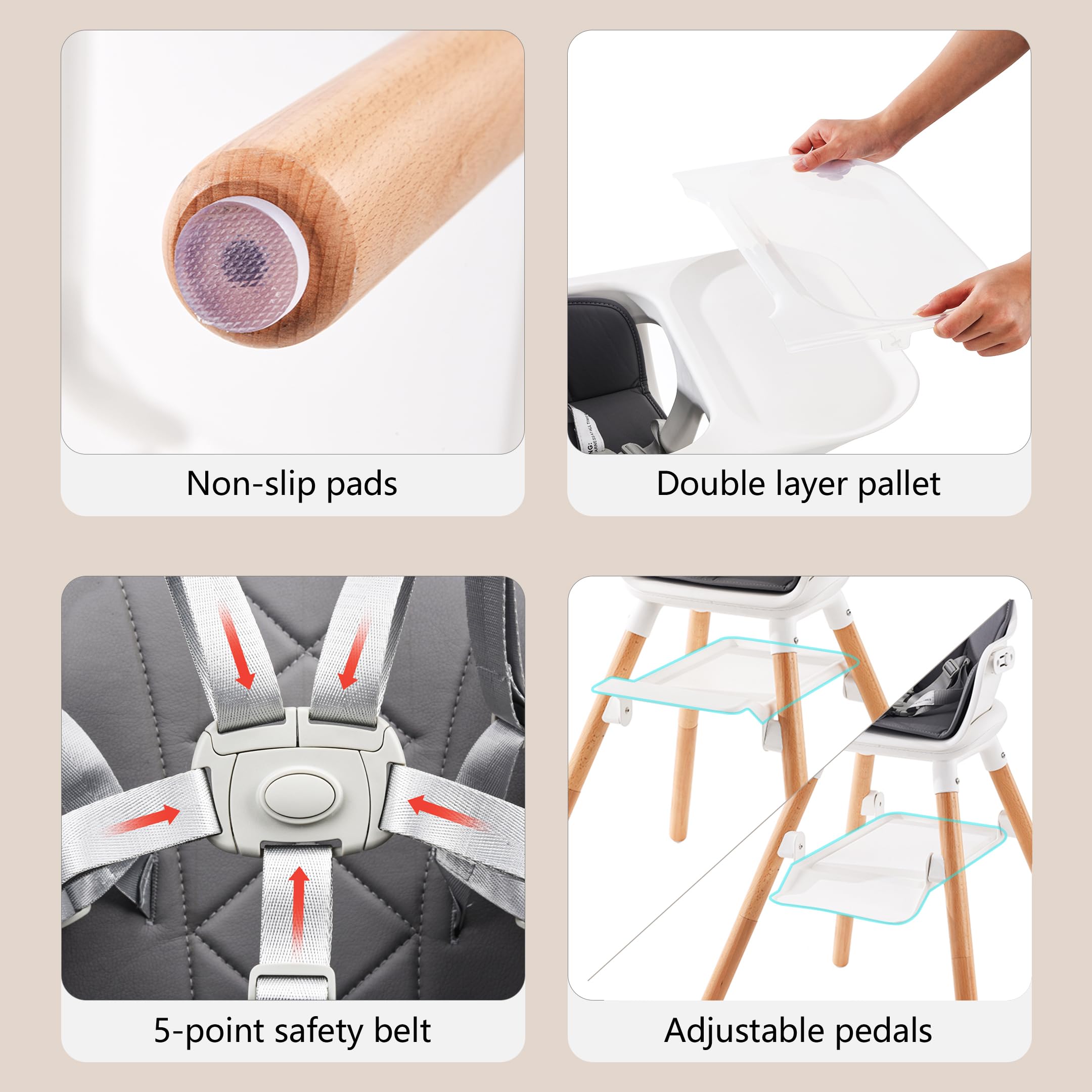 ddioyiur high chair easy assembly included with all accessories