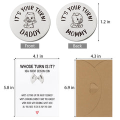 DDLP decision-coin silver closeup—durable stainless steel keepsake for daily use.