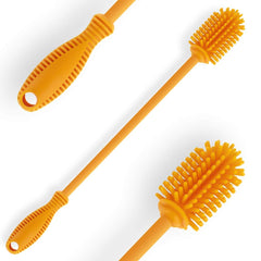 ddLUCK silicone bottle brush long handle reaches deep bottle necks