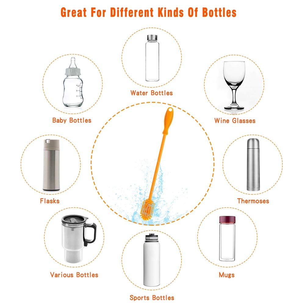 ddLUCK multipurpose bottle brush for sports bottles and infusers