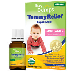 Ddrops Baby Tummy Relief bottle ready for gentle newborn comfort