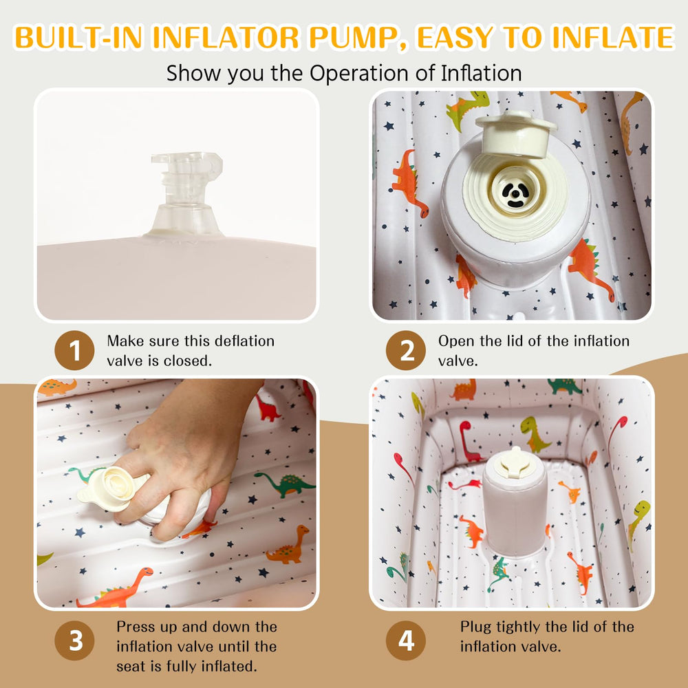 Anti-slip surface helps keep baby safe during baths