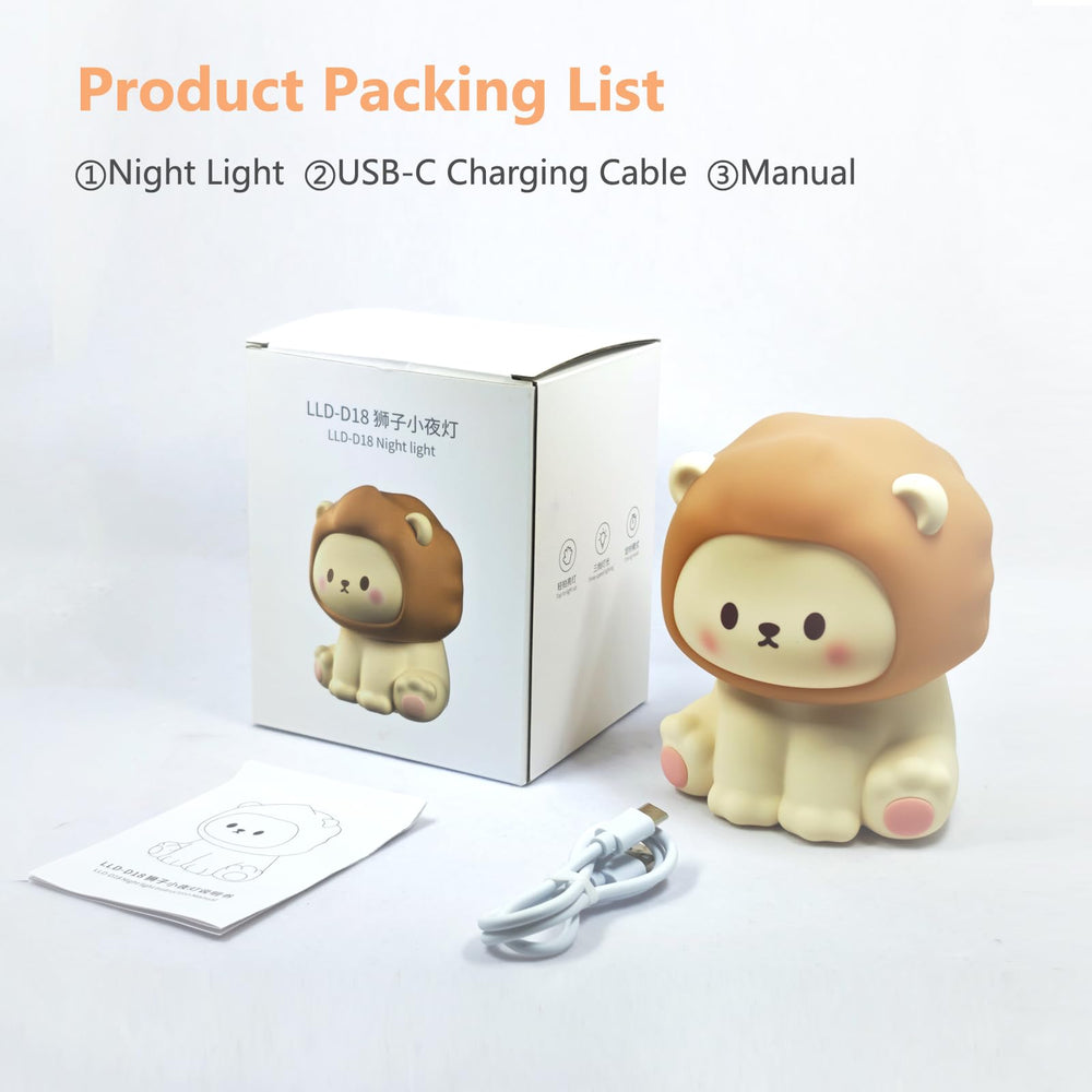DEALFUN Lion Night Light packaging showing gift-ready presentation