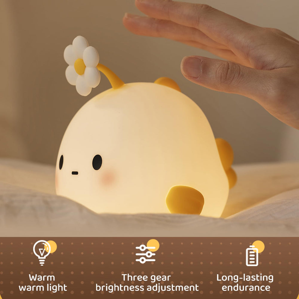 DEALFUN Flower Fish night light uses safe materials for babies