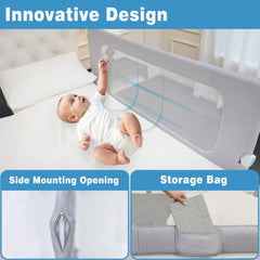 DEALNASTAR bed rail soft padding cushions bumps and adds comfort